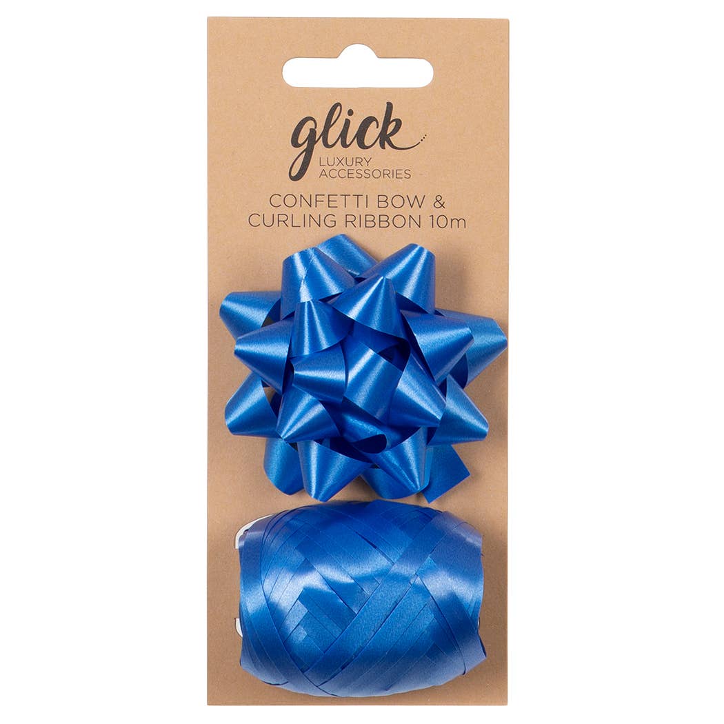 Indigo Blue Bow + Curling Ribbon Multipack