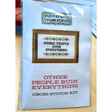 Therapy Isn't Enough Cross Stitch Kit