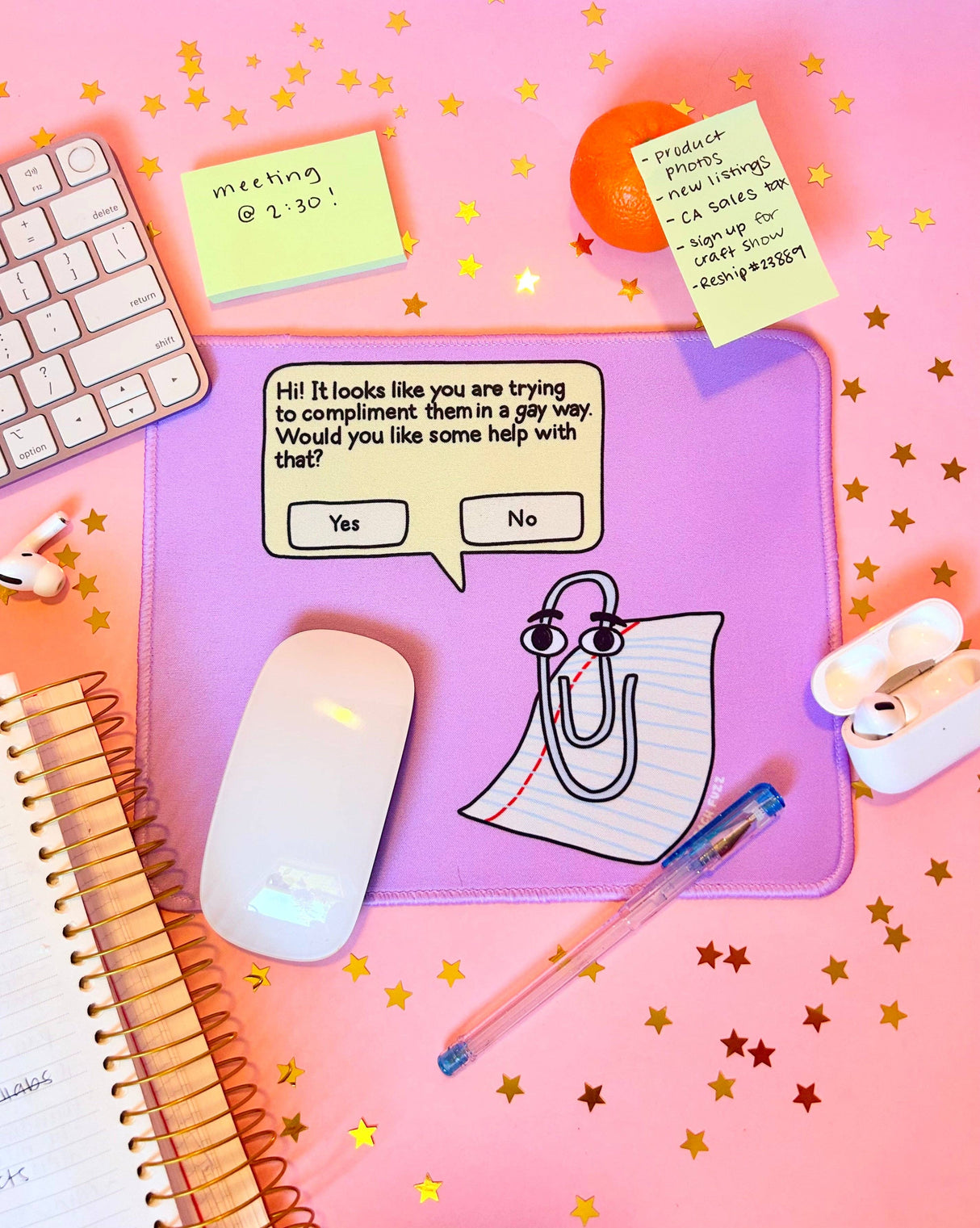 Gay Clippy Mousepad