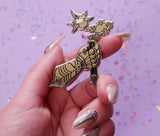 Flail & Gauntlet Enamel Pin