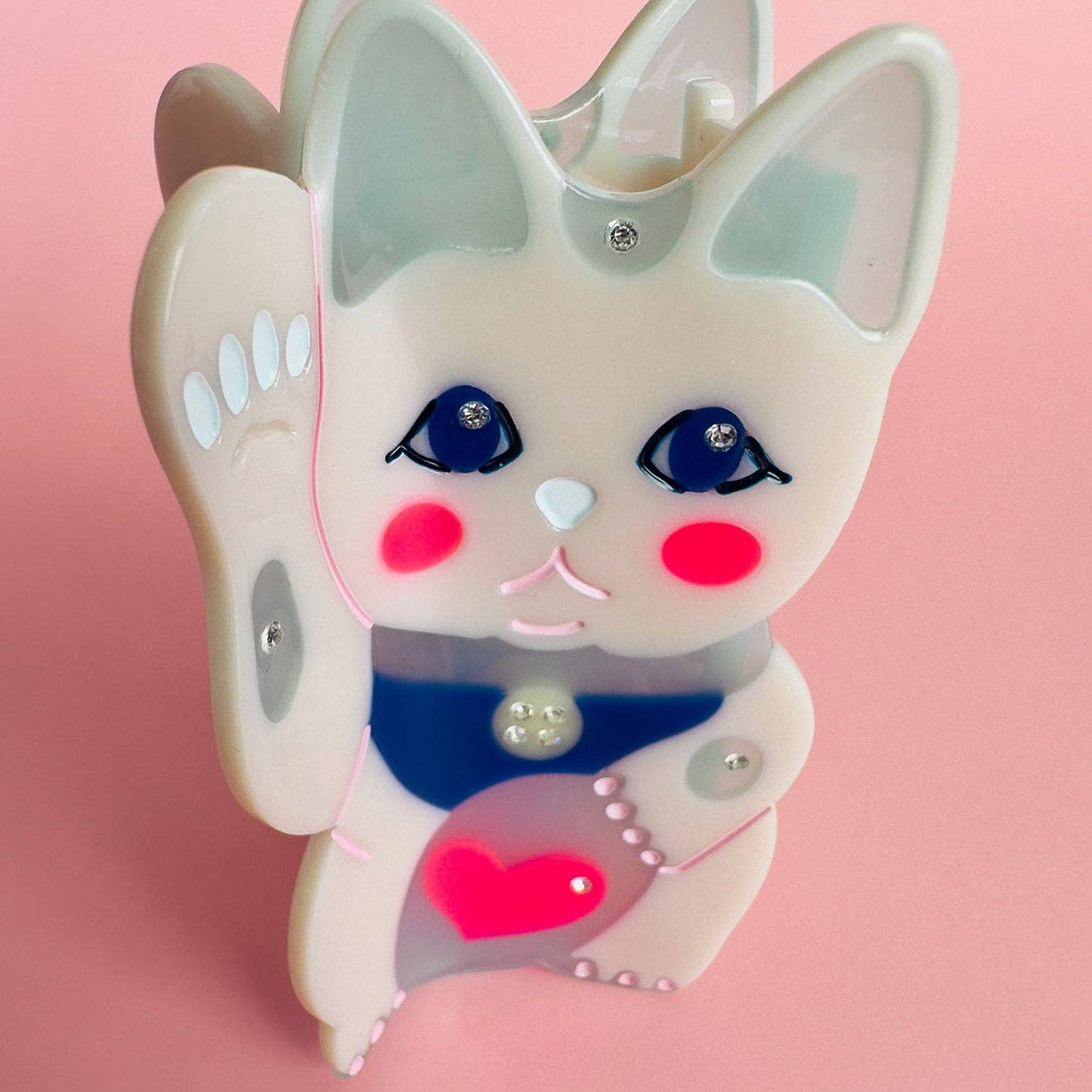 Maneki Lucky Cat Hair Claw