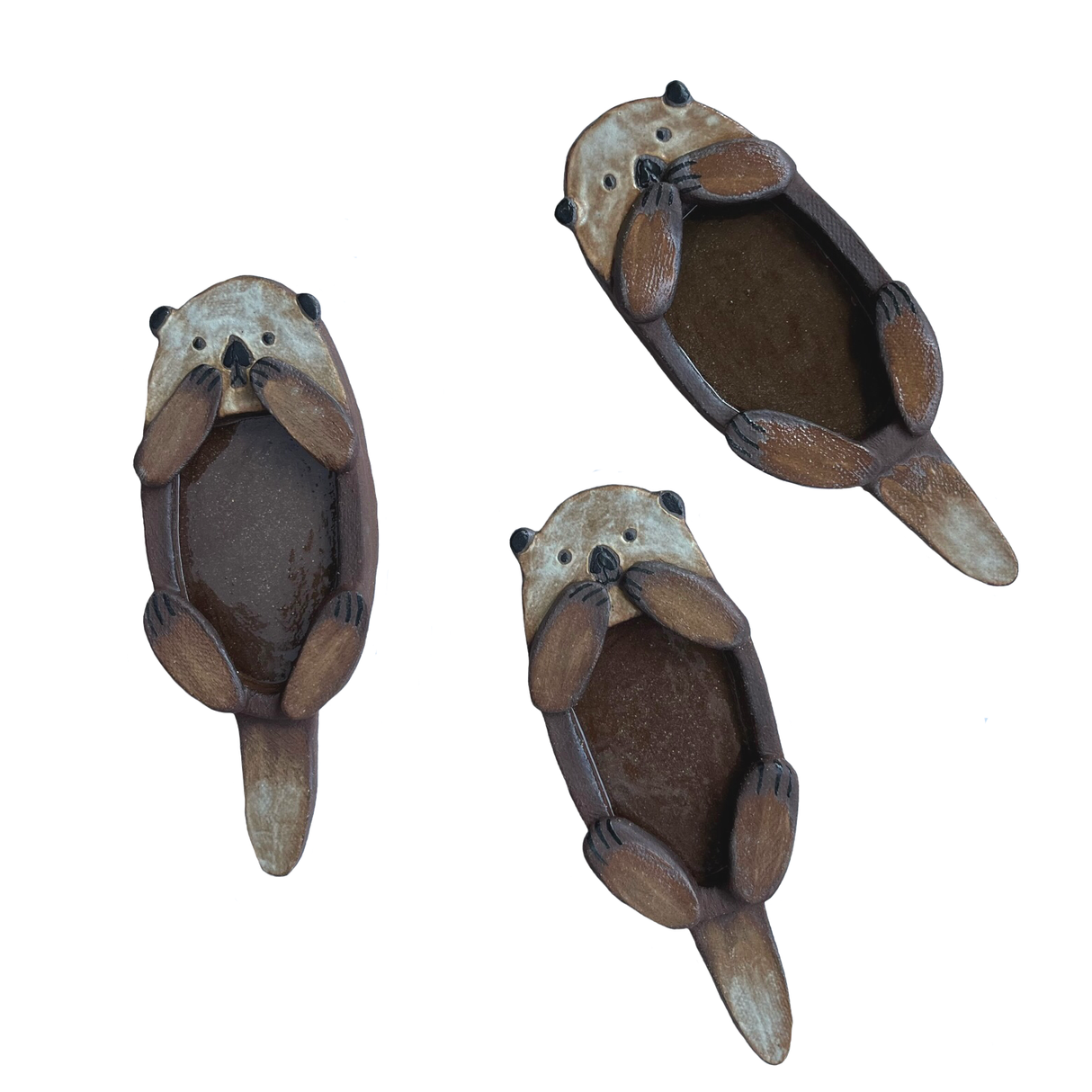 Handmade Ceramic Sea Otter Trinket Dish