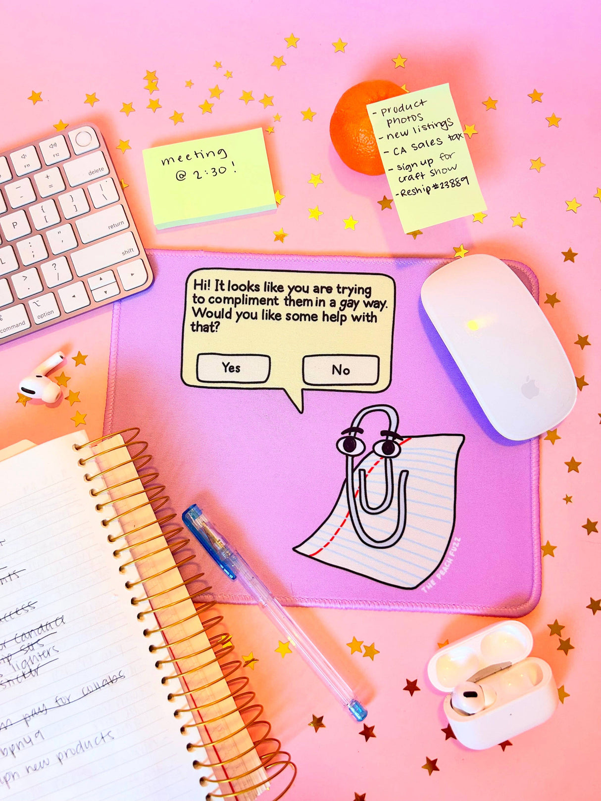 Gay Clippy Mousepad