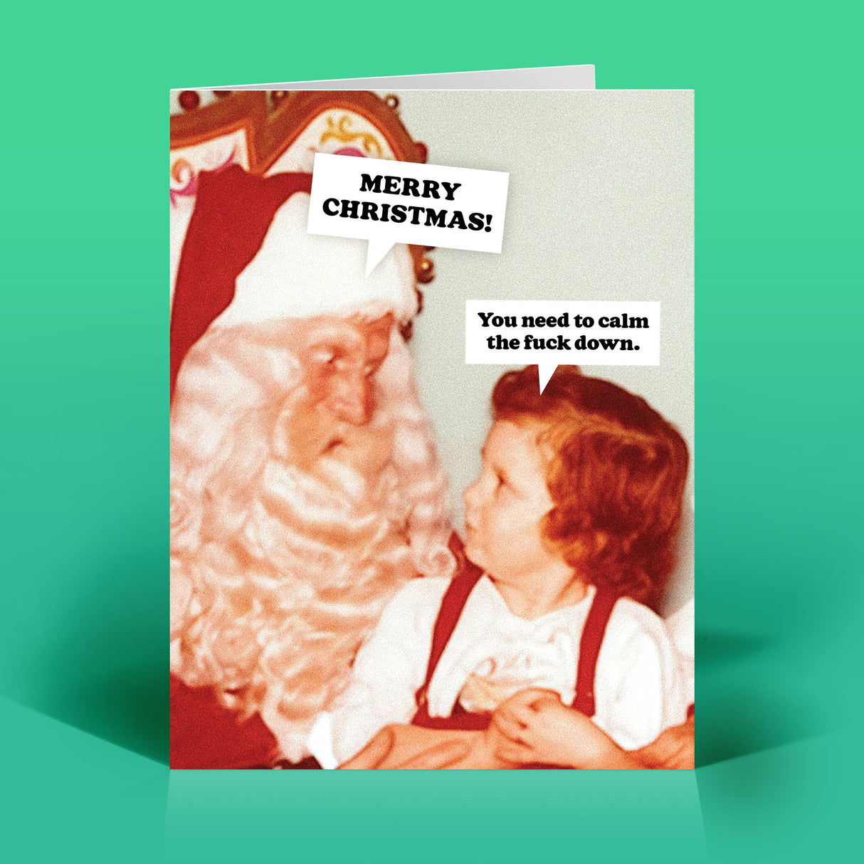 Calm the F*ck Down Christmas Card