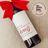 Have A Merry Little Christmas Wine Label