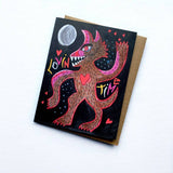 Wolf Love Greeting Card