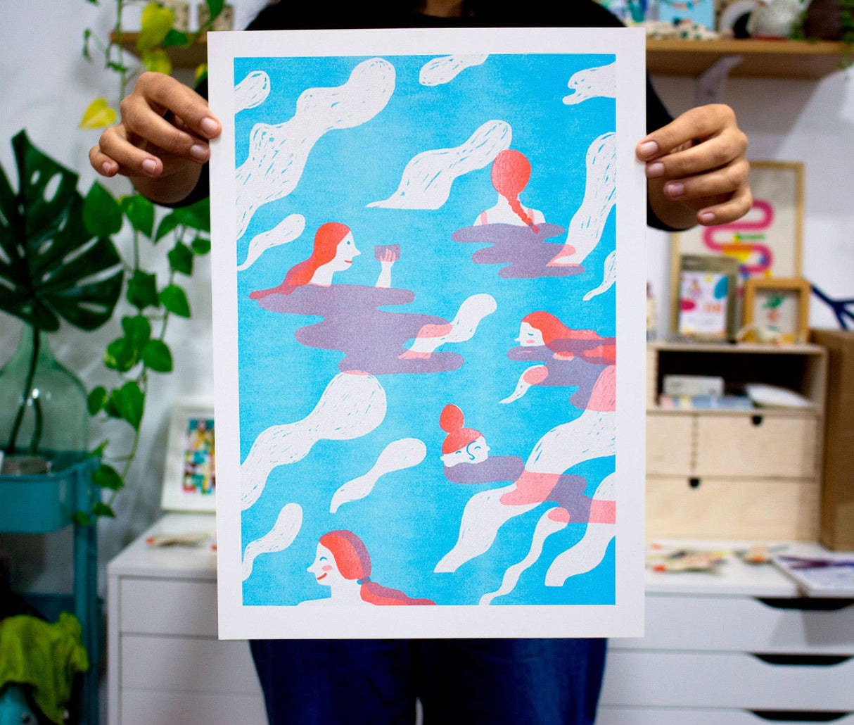 Island IV Risograph Art Print