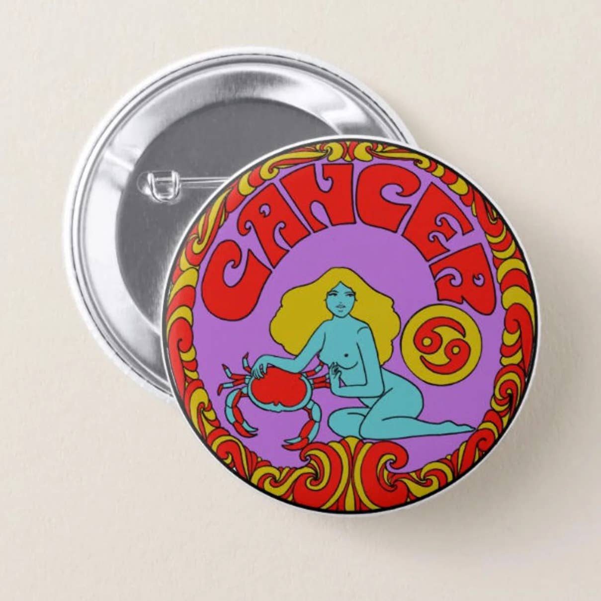 Zodiac Pinback Button