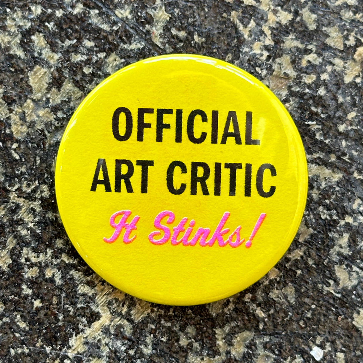 Official Art Critic Button