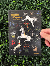 Unicorn Tapestry Medieval Sticker Sheet