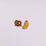 Hot Dog & Pretzel Earrings