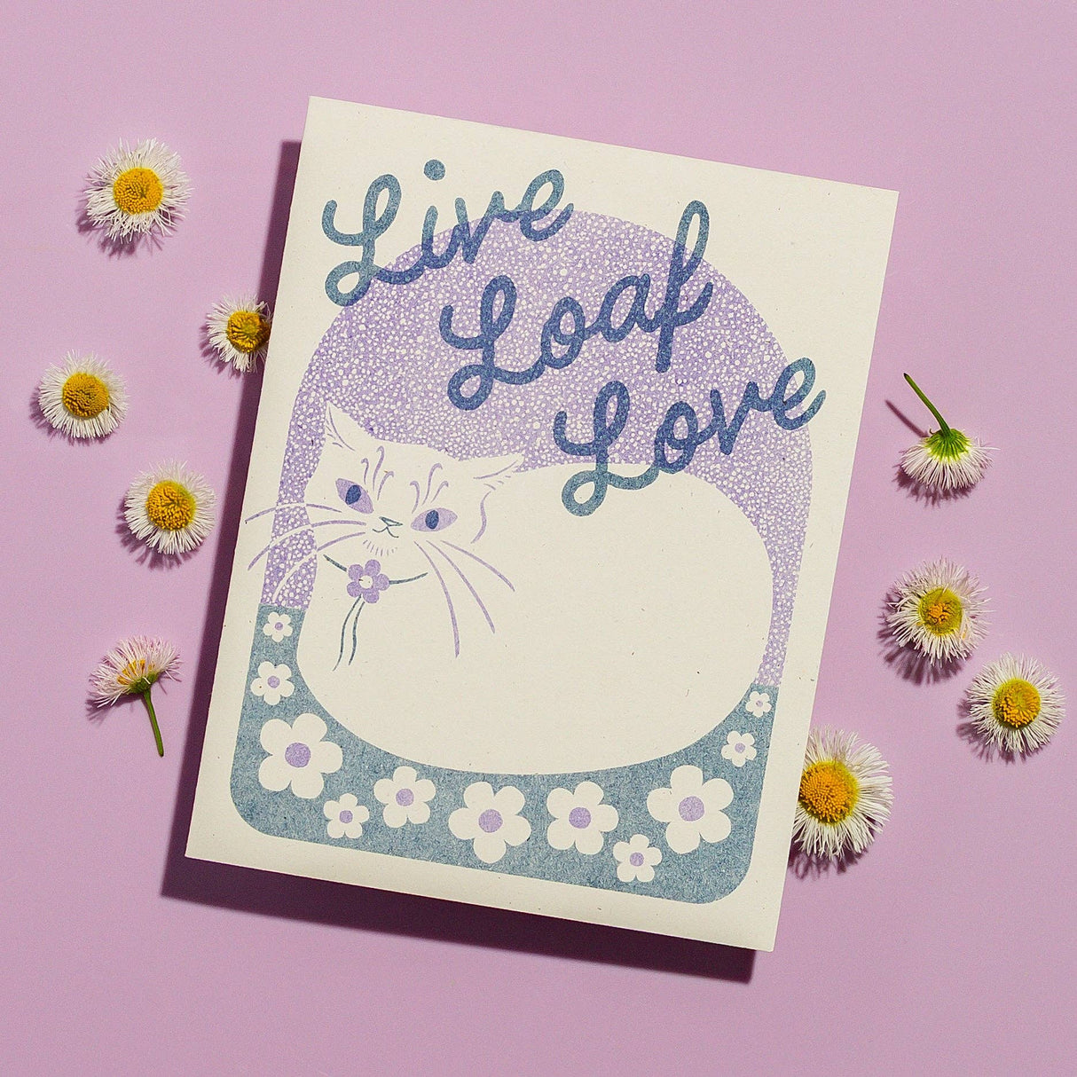 Live Loaf Love - Risograph Greeting Card
