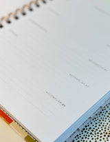 2025 Rainbow Waves Planner