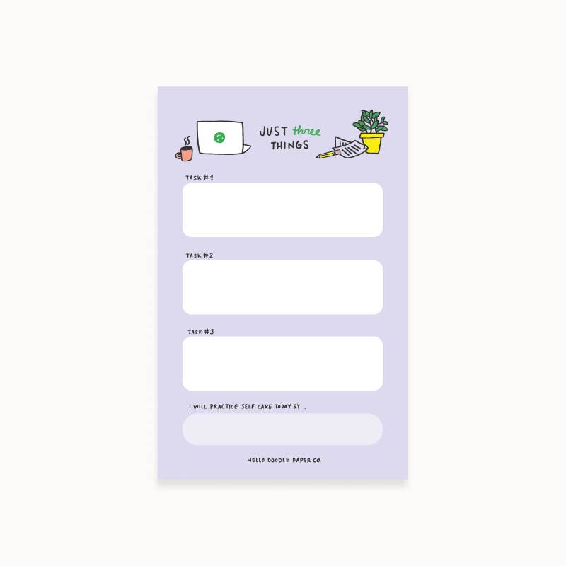 Three Things Notepad