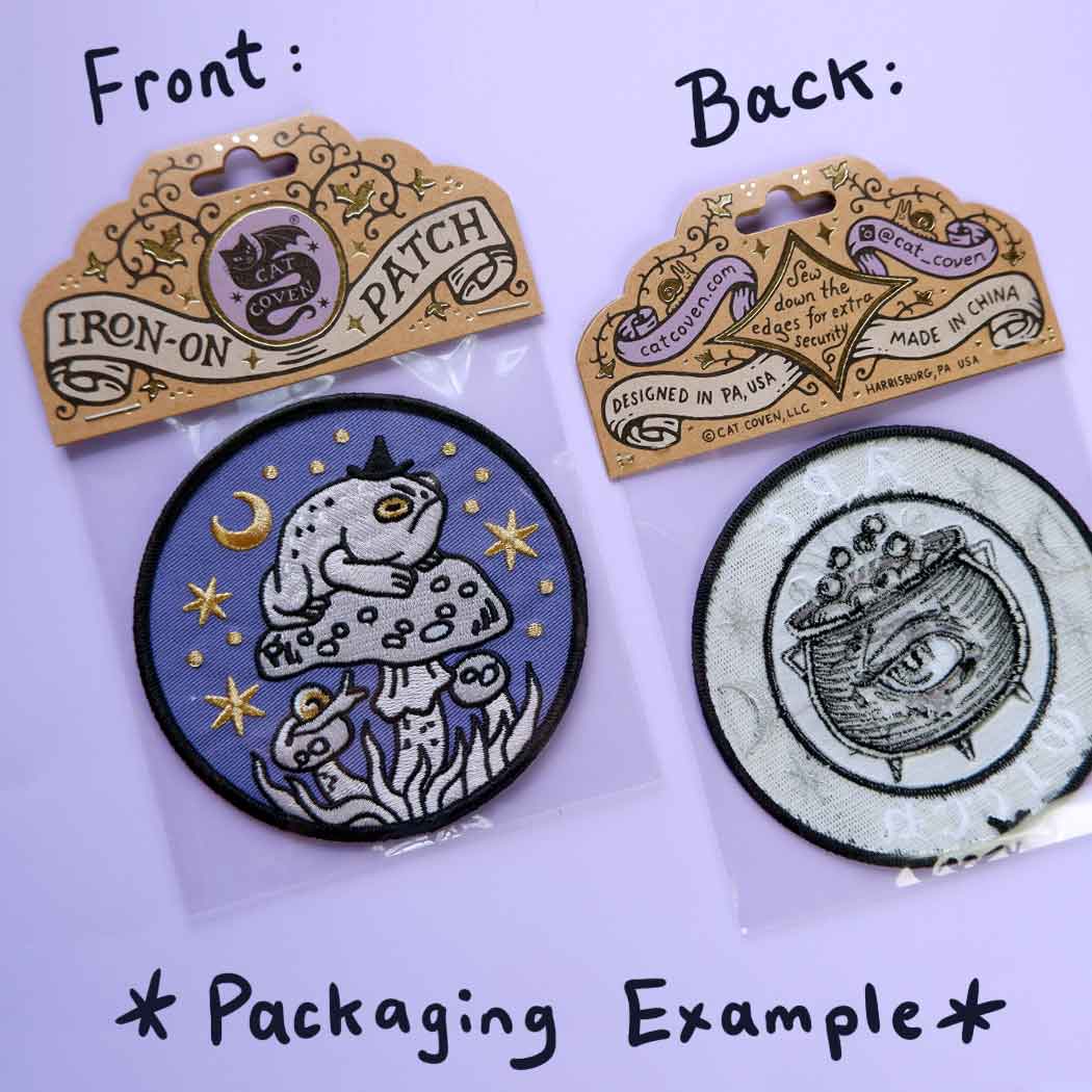 Frog Serenade Embroidered Patch