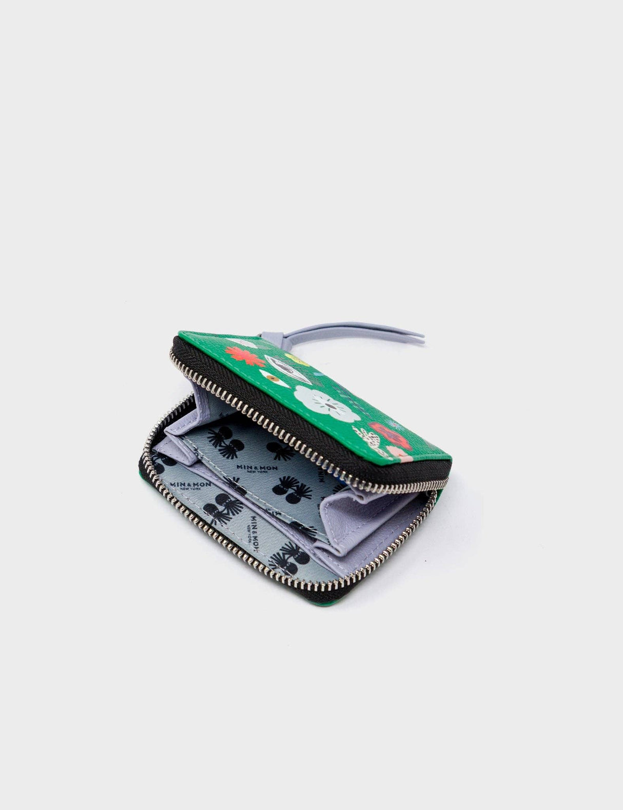 Frodo Irish Green Leather Zip Around Wallet - Floralia Design