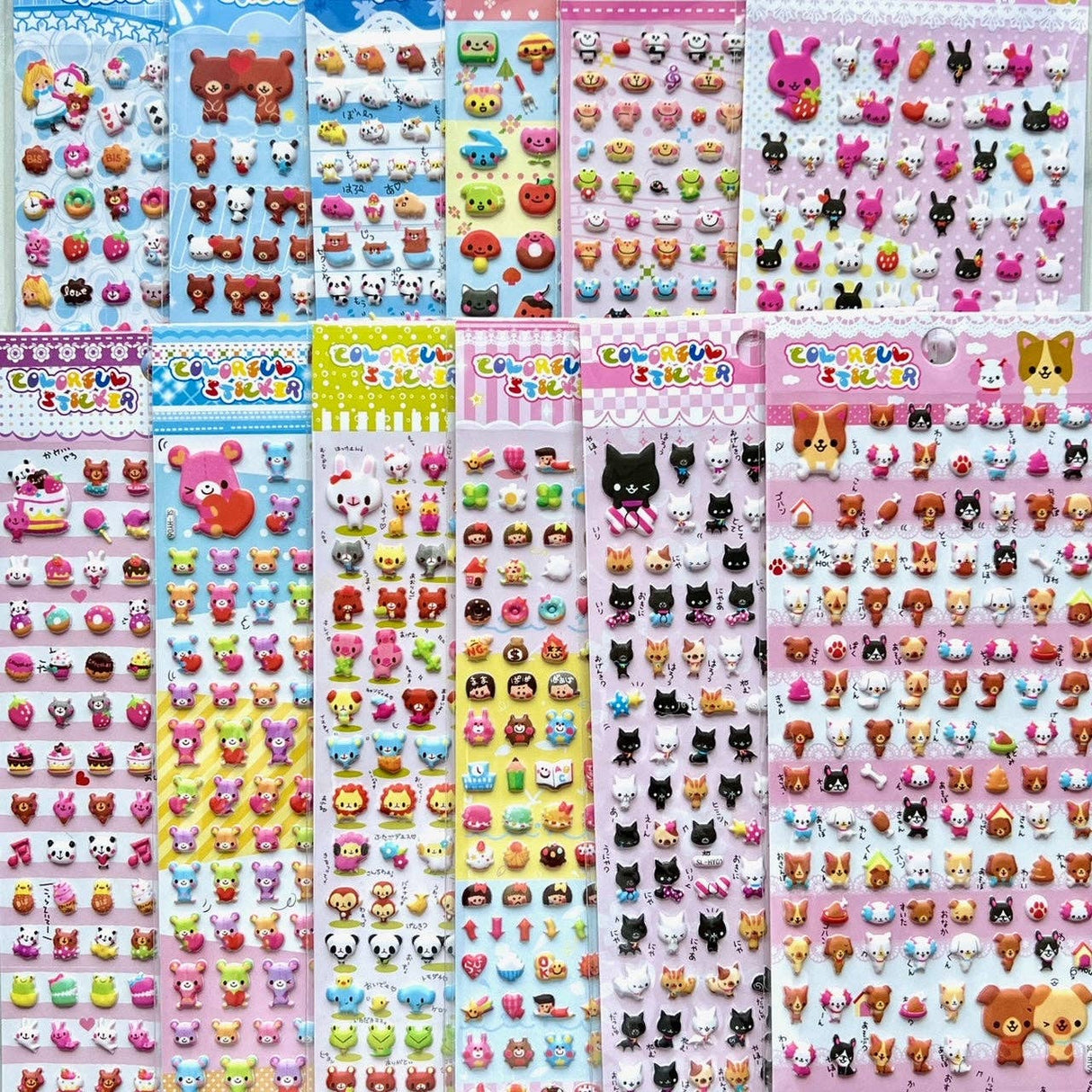 Mini Puffy Assorted Stickers