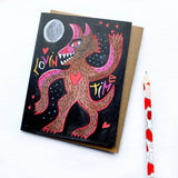 Wolf Love Greeting Card
