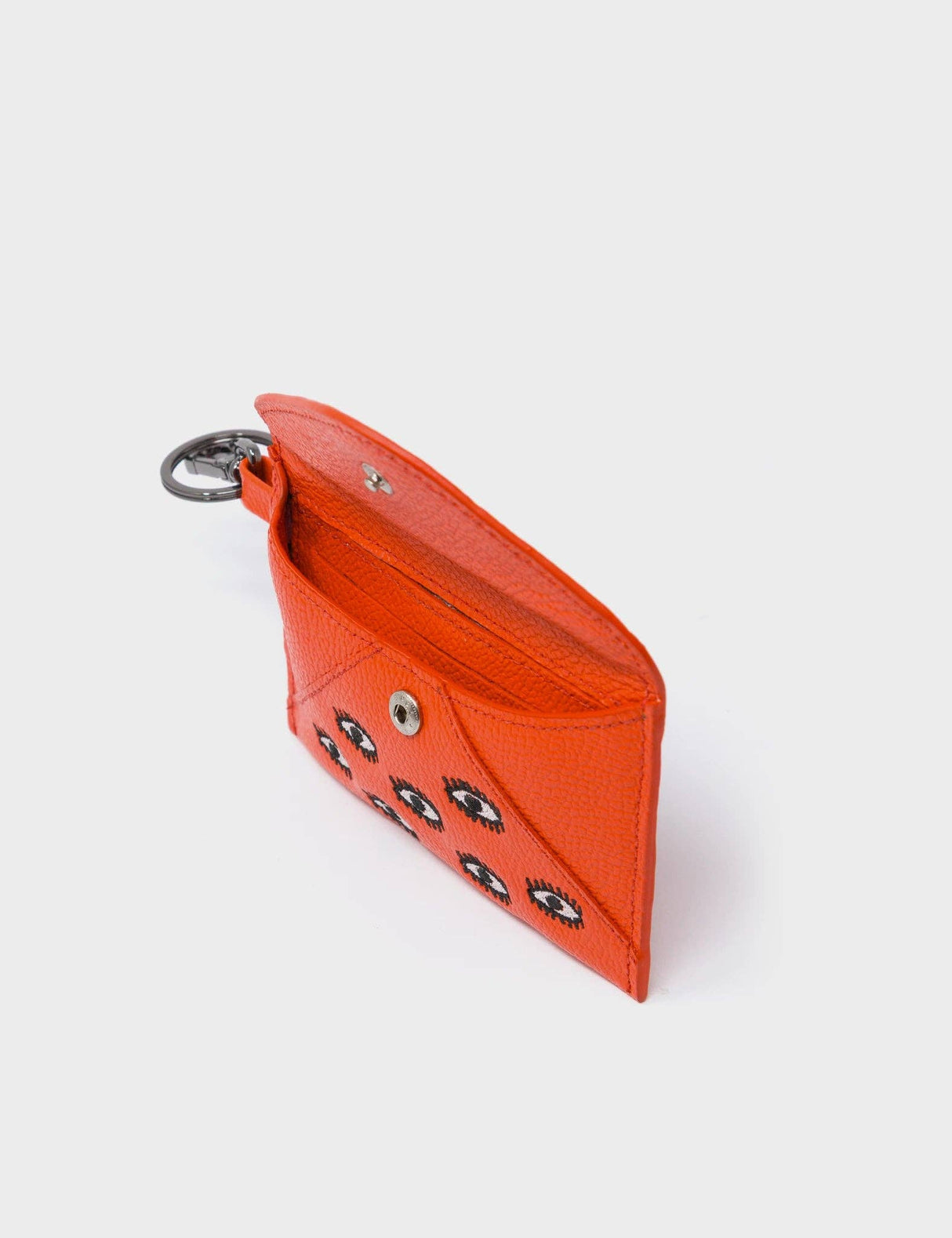 Fabian Fiesta Red Leather Wallet - All Over Eyes Embroidery