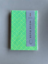 Washi Paper Neon Red Seal Stamp Notebook by Shogado