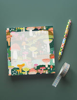 Mushroom Heaven 200-Sheet Jumbo Desk Pad