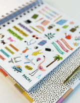 2025 Rainbow Waves Planner