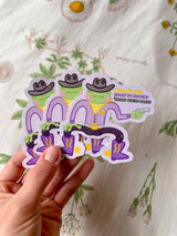 Pride Cowboy Frogs | We Don't Take Kindly to Bigotry Sticker