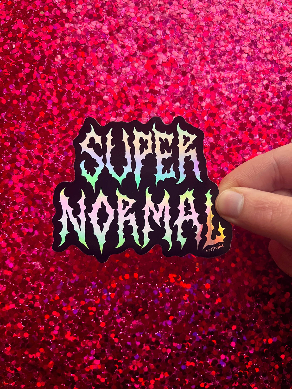 Super Normal Holographic Sticker