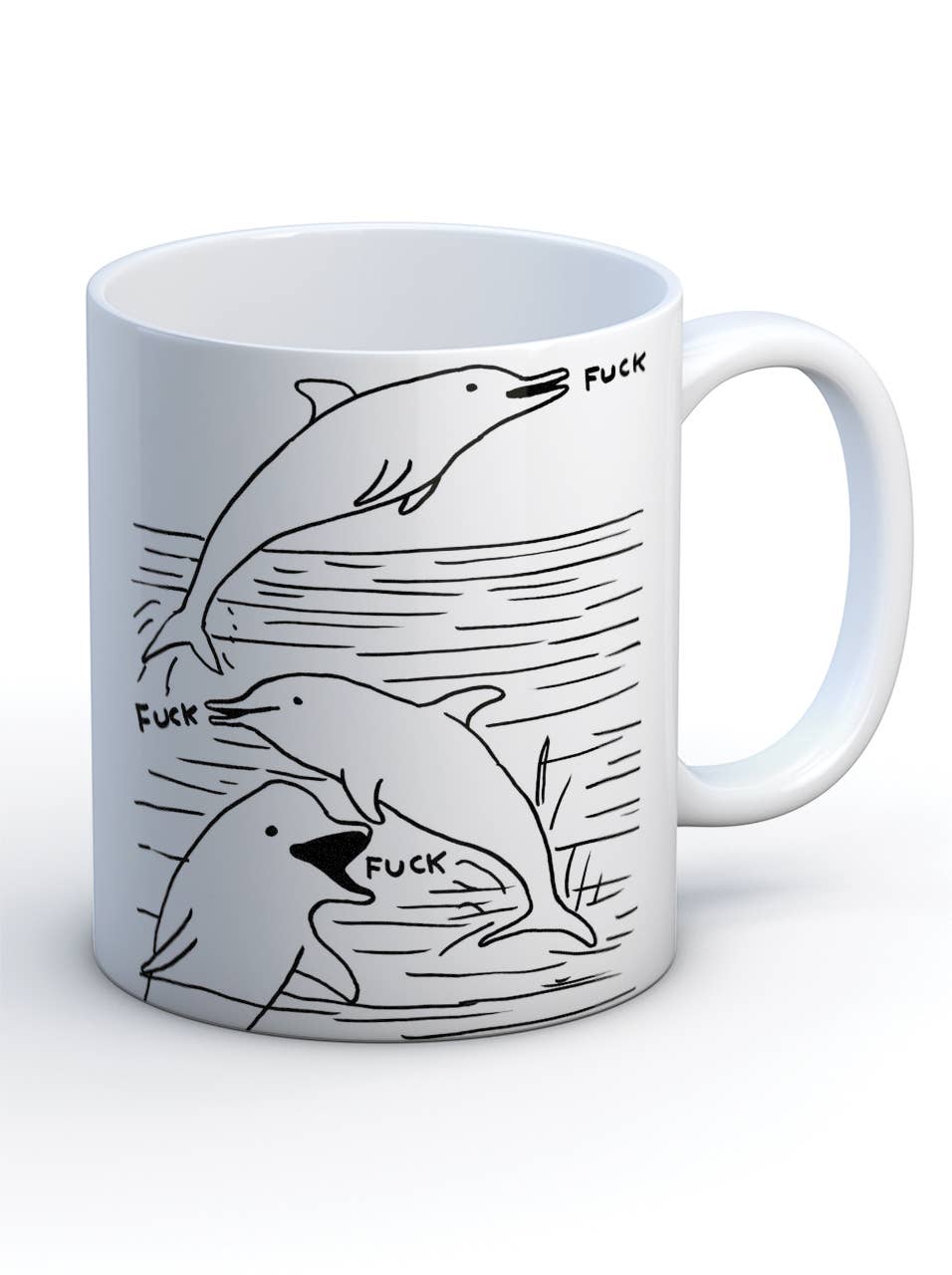 Dolphin Fuck Art Coffee Mug