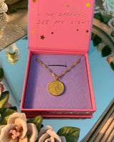 Water Nymph Coin Pendant Necklace