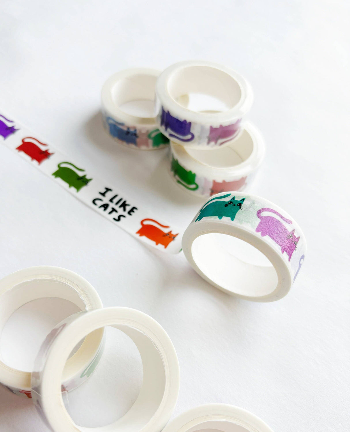 Three Cat Washi Tapes, Decoration Tape, Scrapbooking
