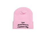 I Got Dicked Down in Kansas City Embroidered Winter Beanie