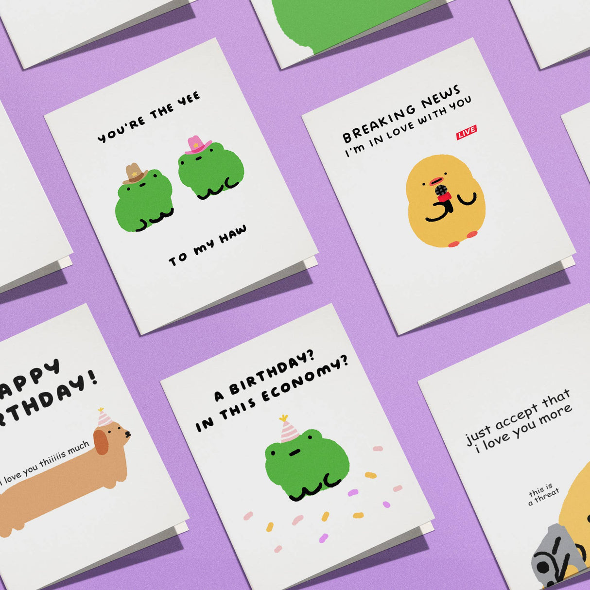 You're the Yee to My Haw Frogs Greeting Card