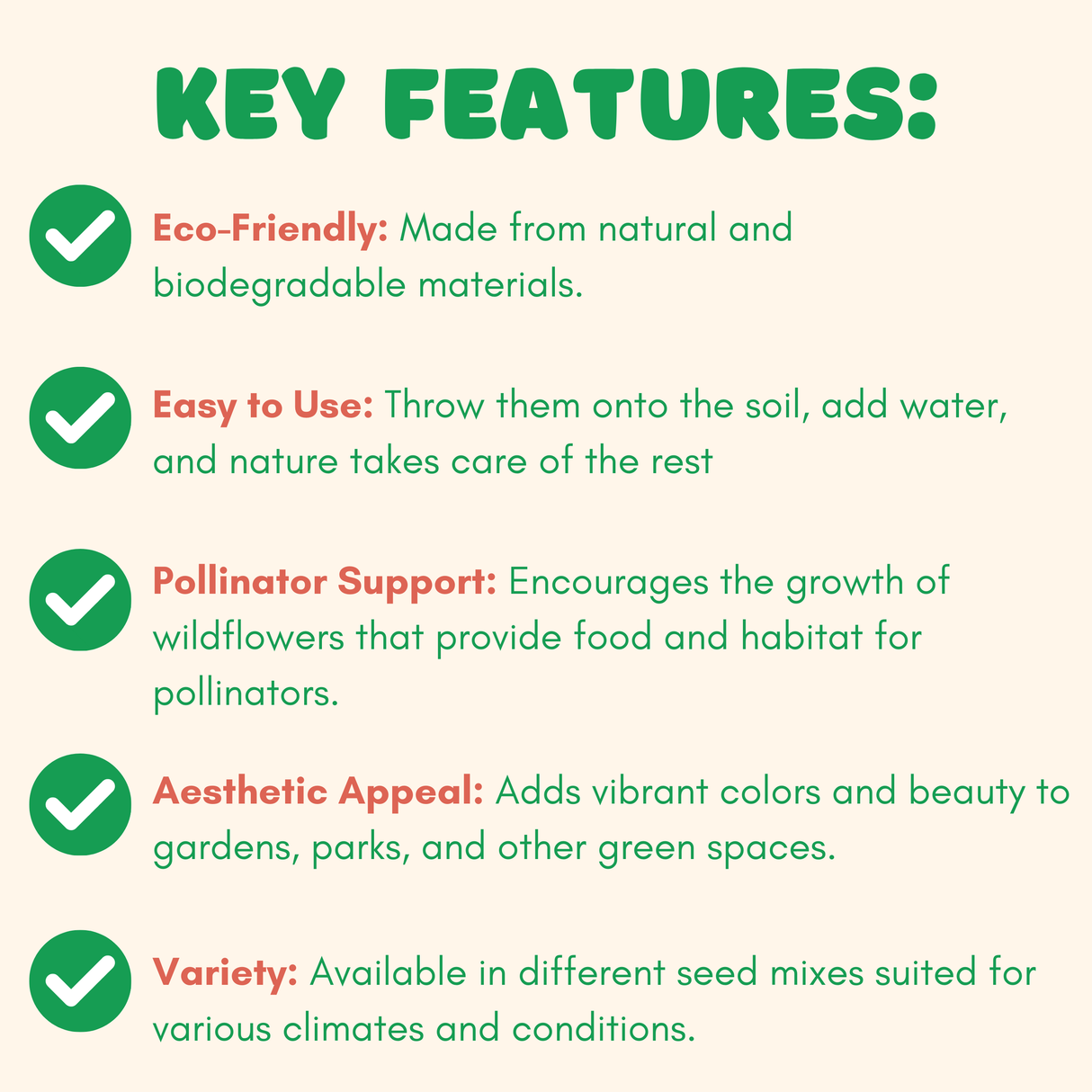 Flowers For You, 4 Seed Bomb Balls
