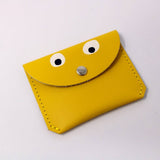 Leather Mini Money Googly Eye Purse