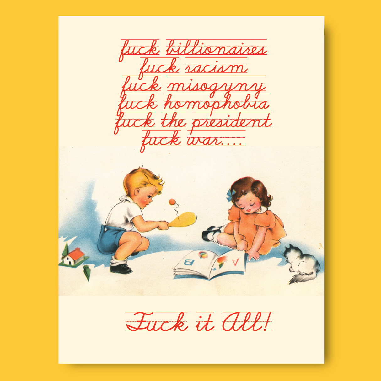 Kids Play Political Greeting Card