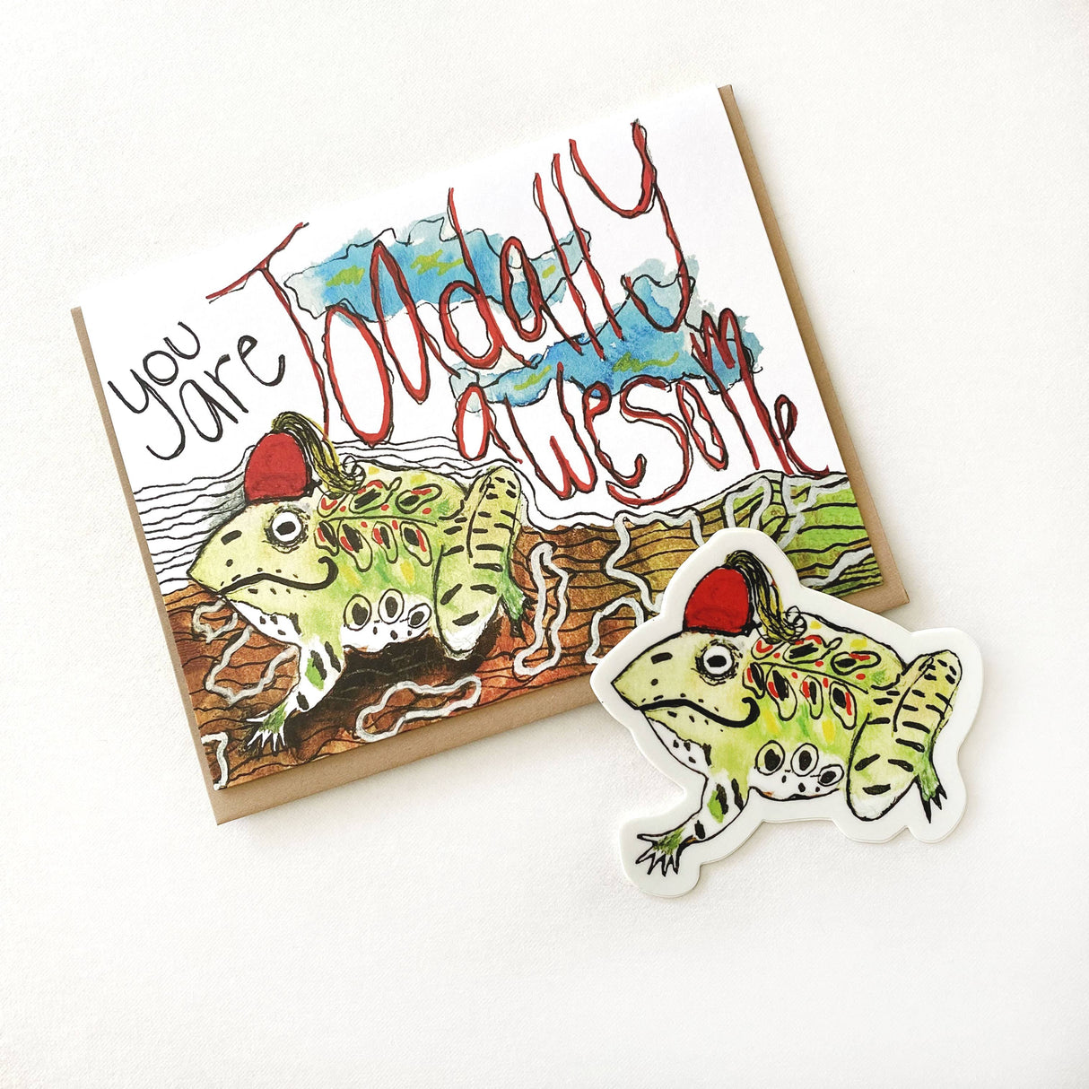 Awesome Toad Greeting Card