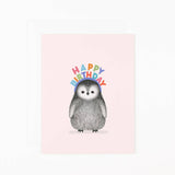 Happy Birthday Penguin Greeting Card