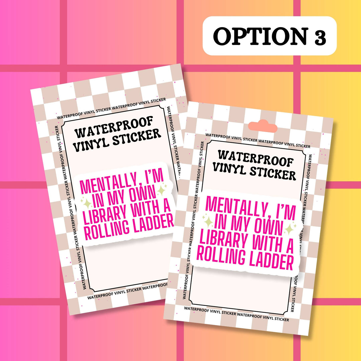 Book Bookish Books Funny Relatable Waterproof Vinyl Sticker