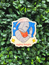 Nighty Knight Medieval Waterproof Vinyl Sticker