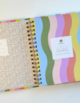 2025 Rainbow Waves Planner