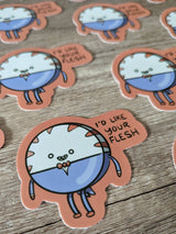 Flesh Peppermint Butler Adventure Time Vinyl Sticker