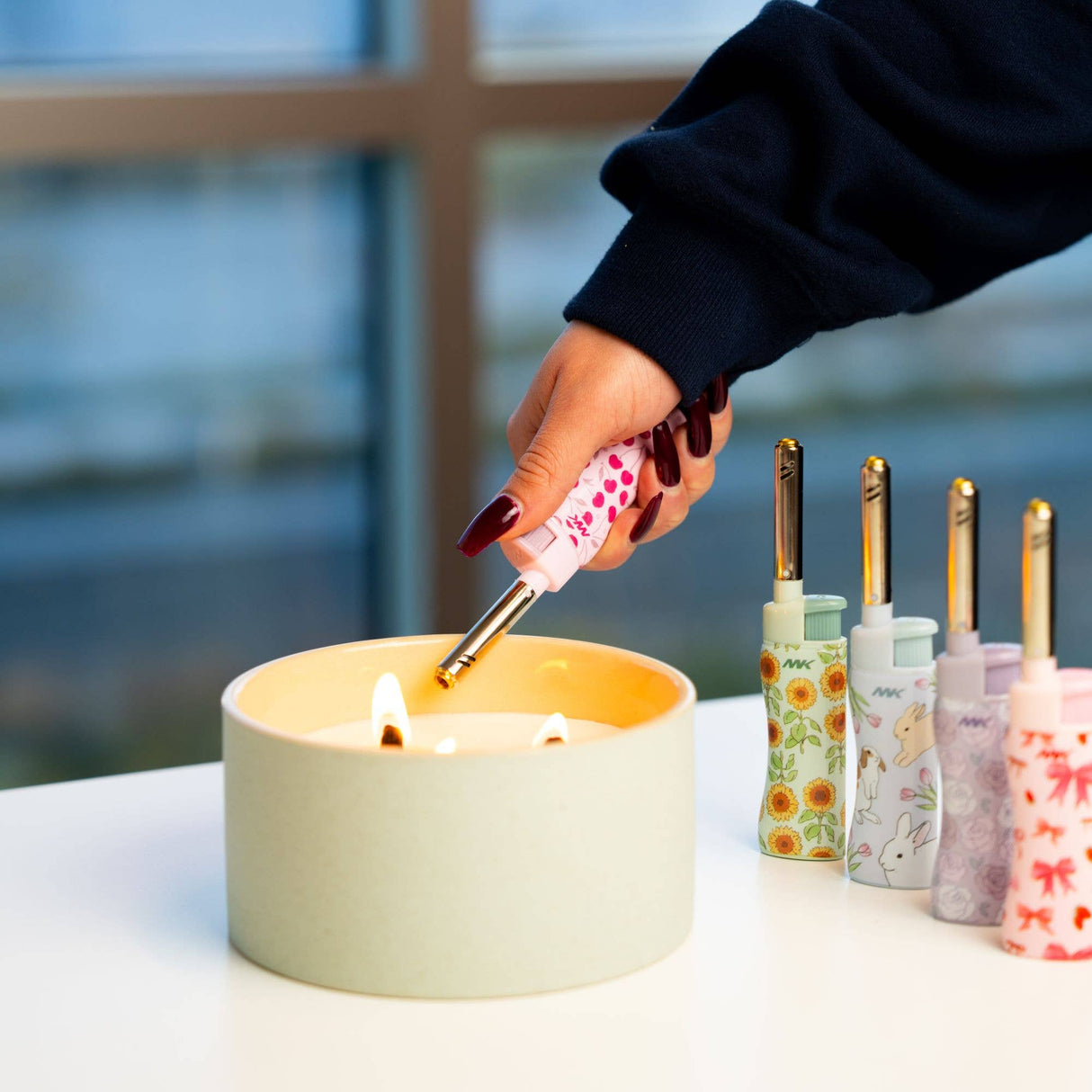 MK Lighter Range Series, Charm Set, Windproof Flame 50PC