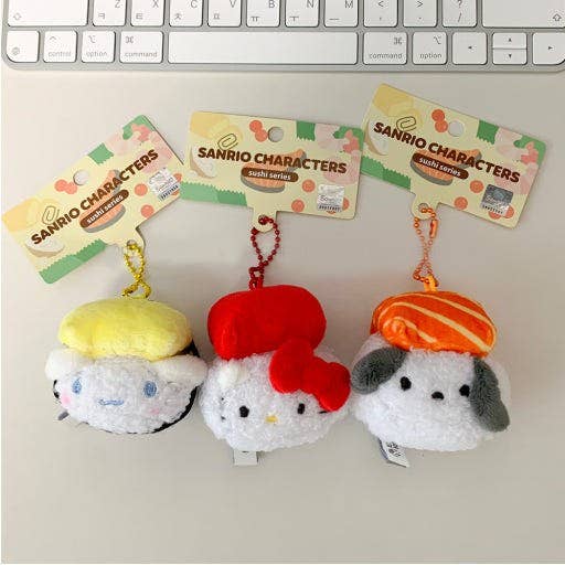 Sanrio Sushi Plush Keychain (5cm)