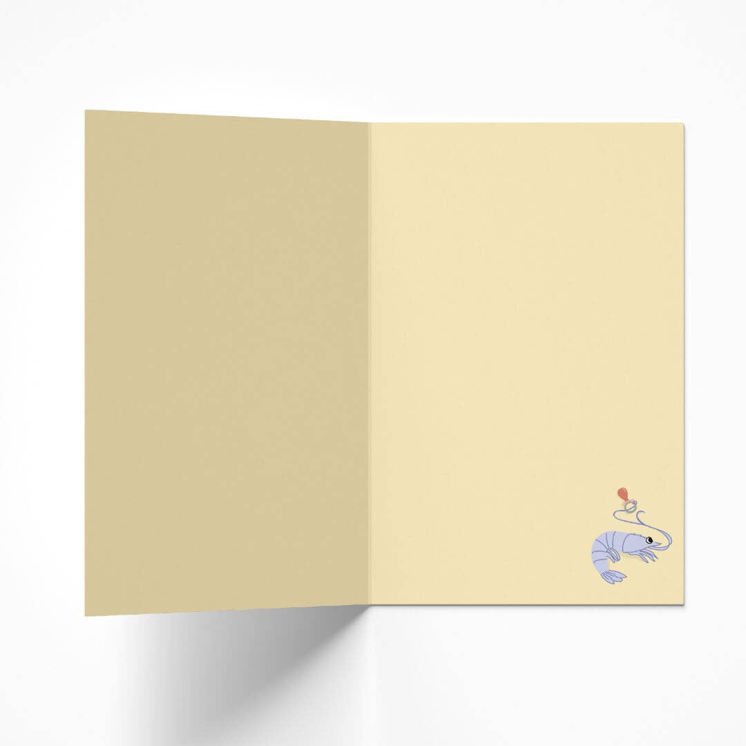 Little Prawn New Baby Greeting Card