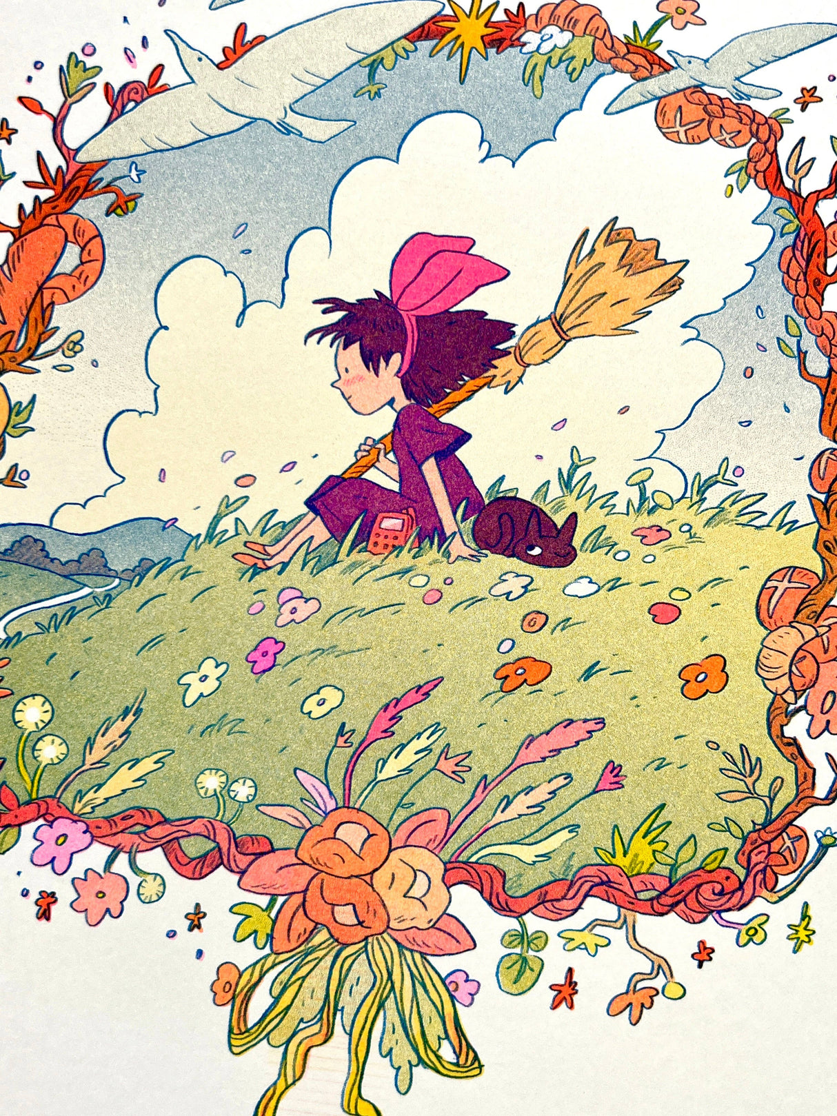 Kiki's Delivery Service Small Riso Print