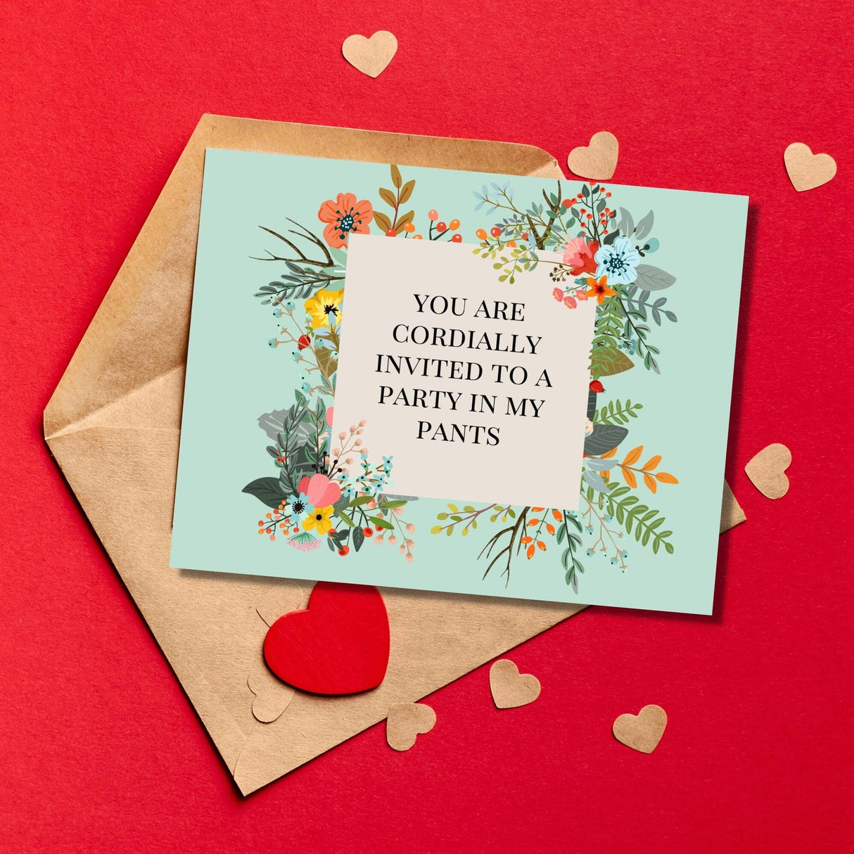 Invitation to the Party in My Pants Greeting Card