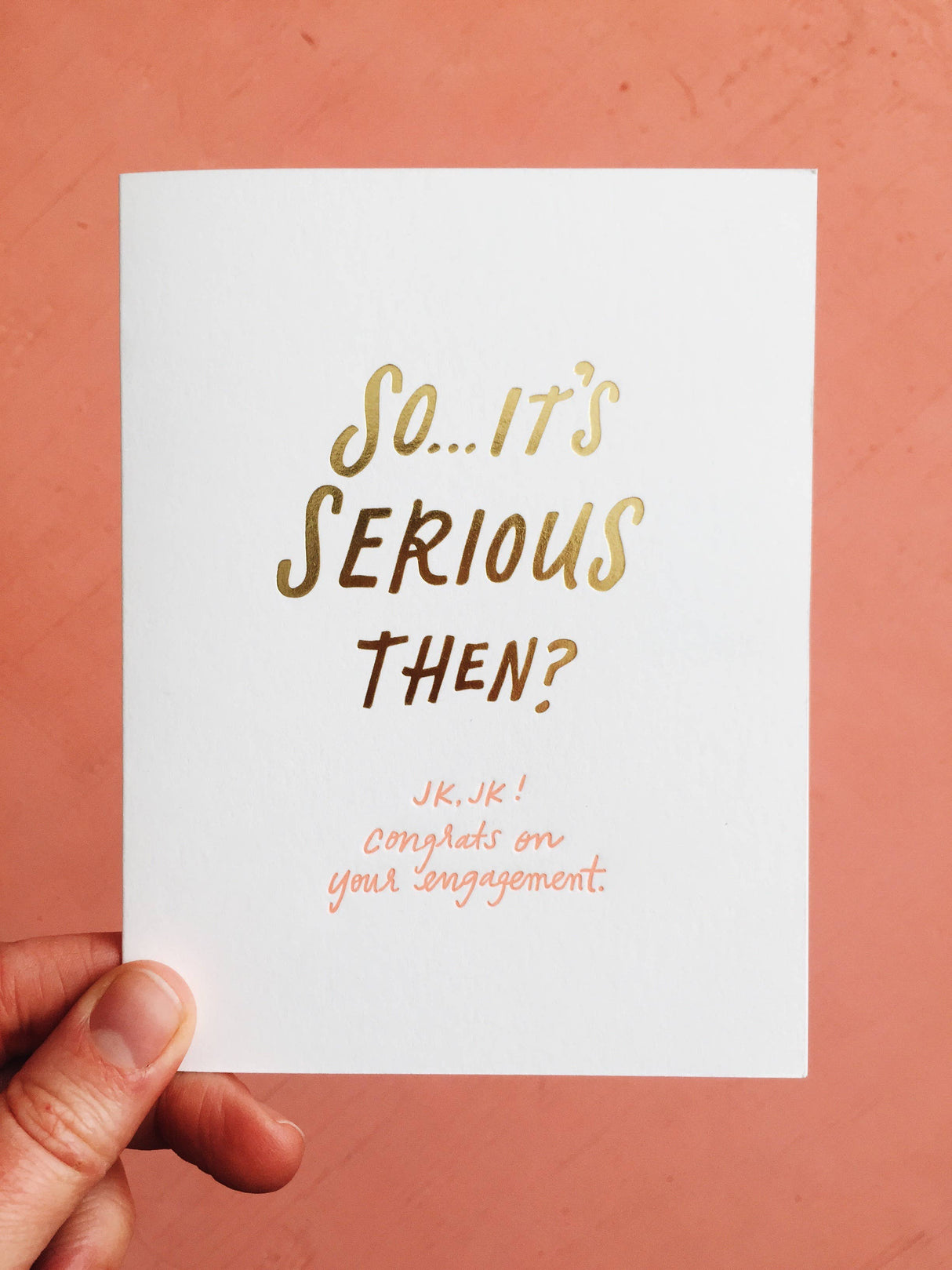 Serious Engagement - Card
