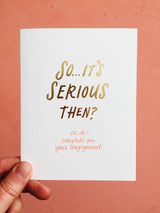Serious Engagement - Card