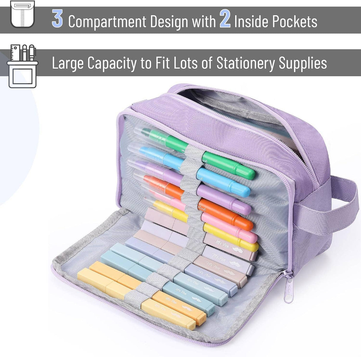 Large Capacity Pencil Case by Mr. Pen
